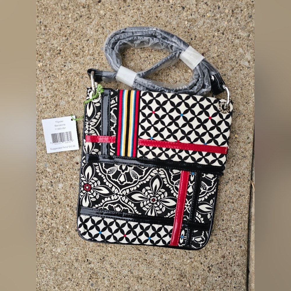 Vera Bradley Flipster Barcelona Crossbody Bag